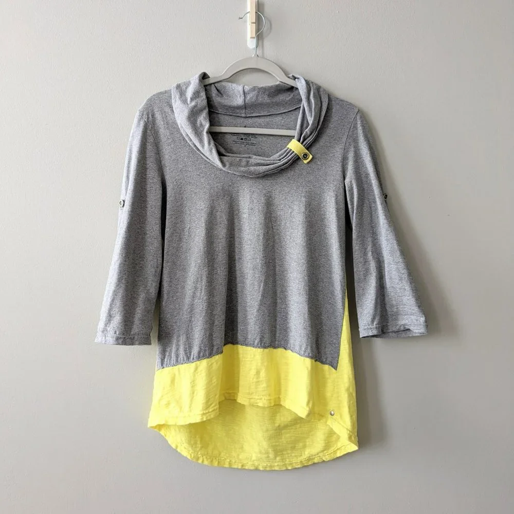Neon Buddha Cowl Neck Tunic Top - Picture 1 of 8